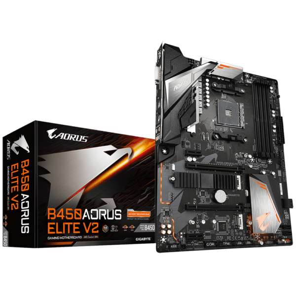Gigabyte B450 AORUS Elite V2 AM4 ATX Gaming Motherboard