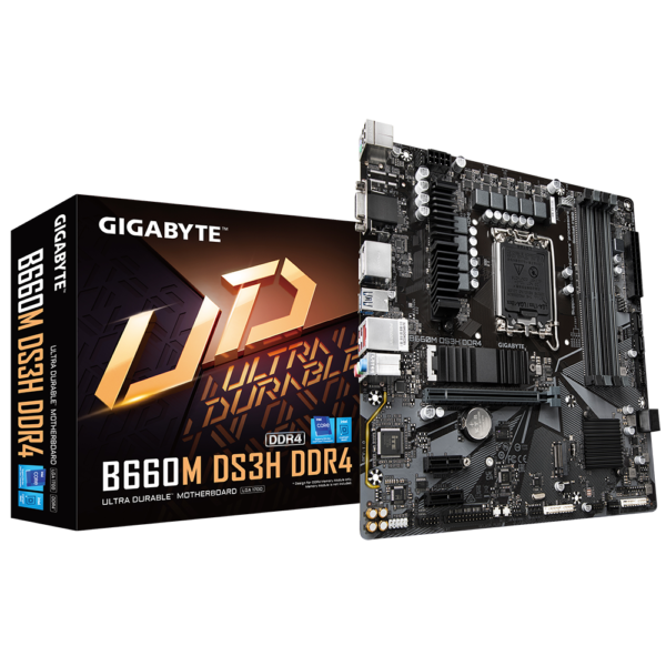Gigabyte B660M DS3H DDR4 LGA 1700 Gaming Micro-ATX Motherboard