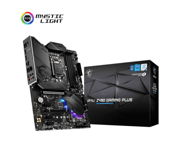MSI MPG Z490 GAMING PLUS LGA 1200 ATX Desktop Gaming Motherboard