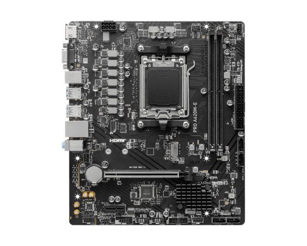 MSI PRO A620M-E Micro-ATX AMD AM5 Desktop Gaming Motherboard