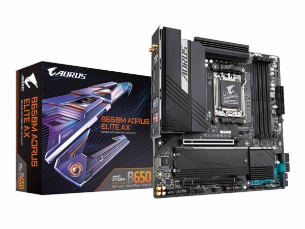 Gigabyte B650M AORUS ELITE AX AM5 ATX Gaming Motherboard