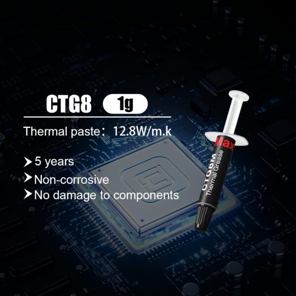 Maxtor Thermal CTG8 12.8W/mk thermal paste,Gaming grade CPU/GPU/