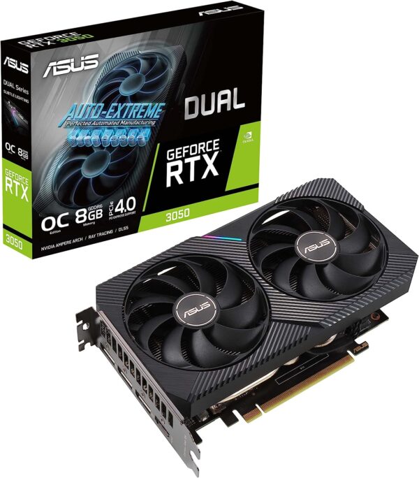 ASUS GeForce RTX 3050 Dual OC 8GB GDDR6 Gaming Graphics Card GPU