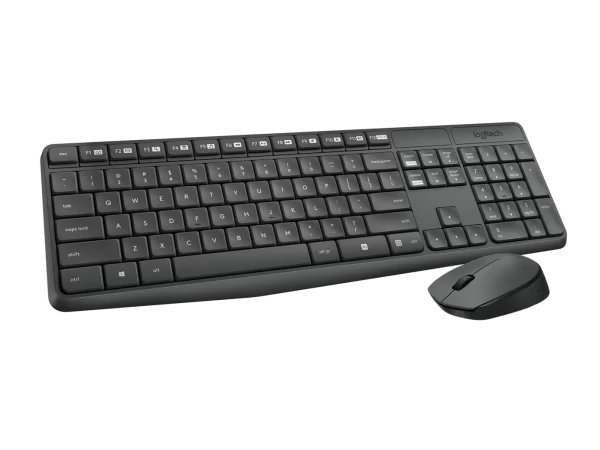 Logitech Mk235 Wireless Keyboard and Mouse Combo Compatible with PC, Laptop