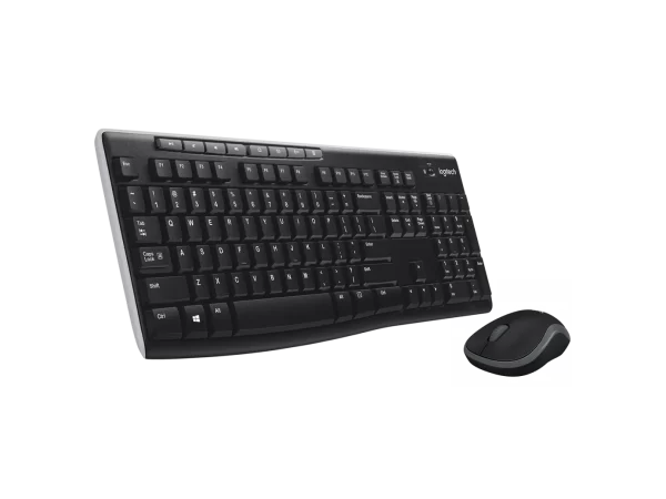 Logitech MK270 Wireless Keyboard And Mouse Combo For PC, Laptop - Black