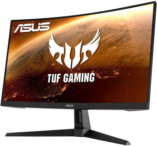 ASUS TUF Gaming VG27VH1BR 27” Curved Monitor, 1080P Full HD, 165Hz (Supports 144Hz), Extreme Low Motion Blur, Adaptive-sync, FreeSync Premium, 1ms, Eye Care, HDMI D-Sub