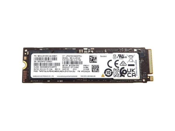 Samsung PM9A1 M.2 NVMe 2280 512GB PCIe4.0x4 SSD MZVL2512HCJQ MZ-VL25120 SSD Solid State Drive