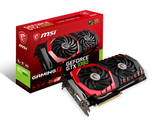 MSI Gaming GeForce GTX 1080 8GB GDDR5X SLI VR Ready Graphics Card (GTX 1080 GAMING X 8G)