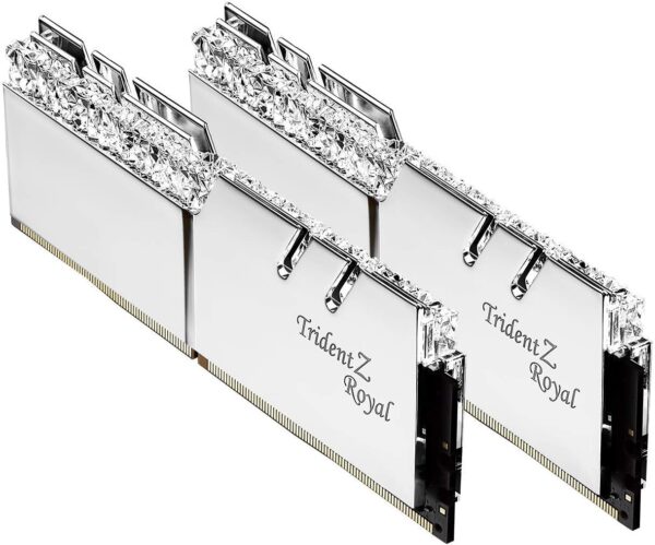 G.Skill Trident Z Royal Silver 32GB DDR4 3200Mhz PC4-25600 CL16 1.35V Dual Channel Kit ARGB Ram
