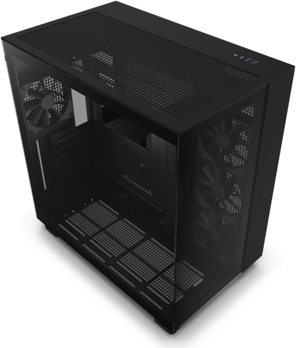 NZXT H9 Flow CM-H91FB-01 Dual-Chamber ATX Mid-Tower Gaming Pc Computer Case Black