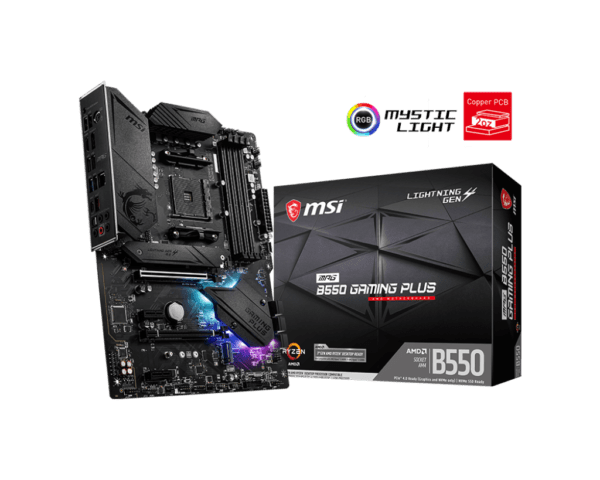 MSI MPG B550 GAMING PLUS AM4 ATX Motherboard