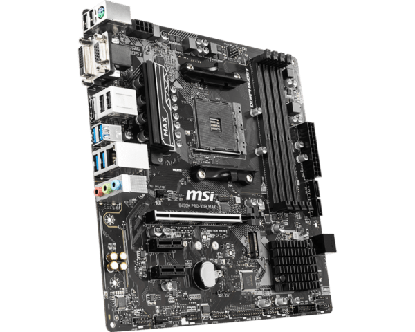 MSI PRO B450M PRO-VDH MAX AM4 Micro ATX AMD Motherboard