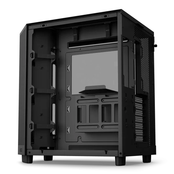 NZXT H6 Flow Panoramic Glass Mid-Tower Airflow PC Case Black
