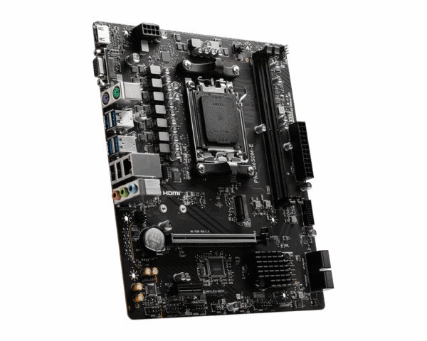 MSI PRO B650M-E DDR5 AMD AM5 MATX Motherboard.