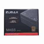 Zumax 750W 80 Plus Bronze Desktop Power Supply – Black