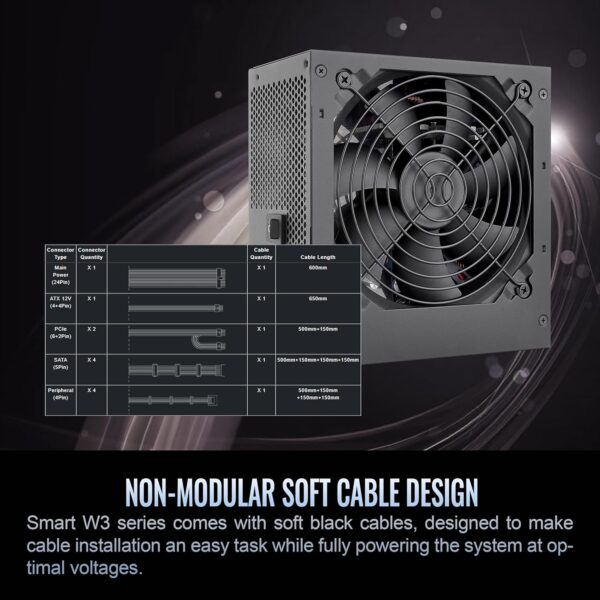 Thermaltake Smart Series 500 Watt 80 Plus ATX Non-Modular Power Supply