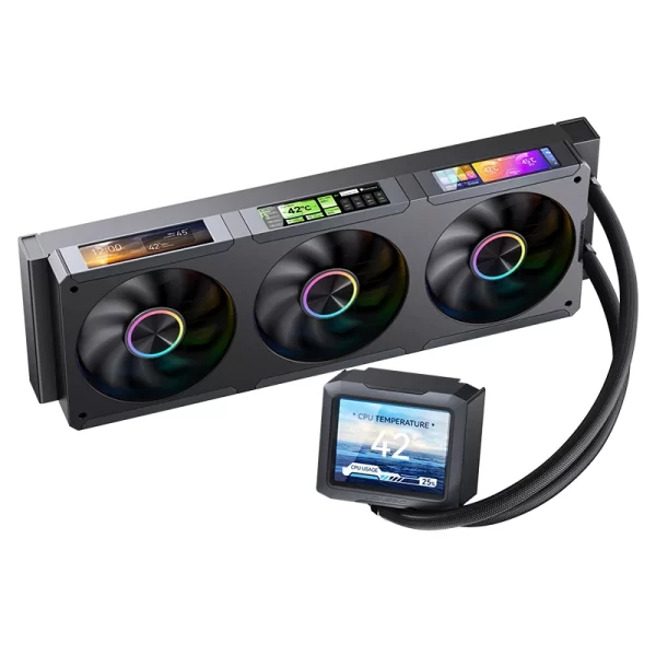 Jonsbo TF3-360SC Water Cooled Radiator Screen Display ARGB Integrated 360 AIO CPU Liquid Cooling TF3-360SCW LGA115X 1700 1851 1200 2011 AM4 AM5