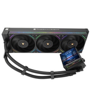 Thermalright Hyper Vision 360 UB ARGB Black 3.95in Magnet-Absorbent LCD Screen with 480x480 Resolution AIO CPU Liquid Cooler