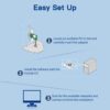 AC1200 PCIe WiFi Card for Gaming Desktop PC Bluetooth Dual Band Wireless Network Card For Gaming and Streaming