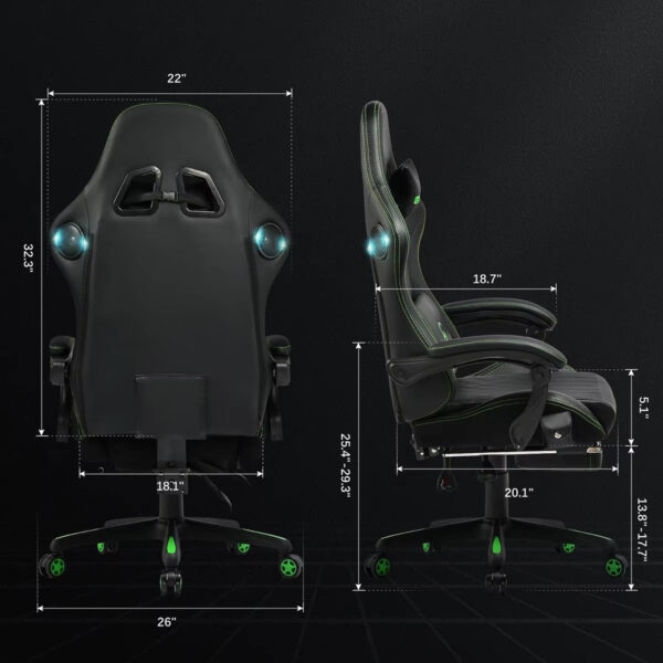 Razer Ergonomic Gaming Chair Black/Green.