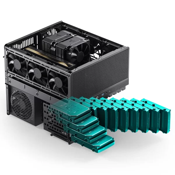 JONSBO N5 NAS, E-ATX,12HDD+4SSD Drive Bay GPU AI SERVER Storage Computer Pc Case