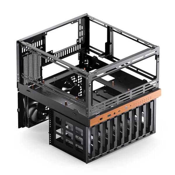 JONSBO N6 NAS Case, Micro ATX PC Case,9HDD/SSD Drive Bay Hot Swap