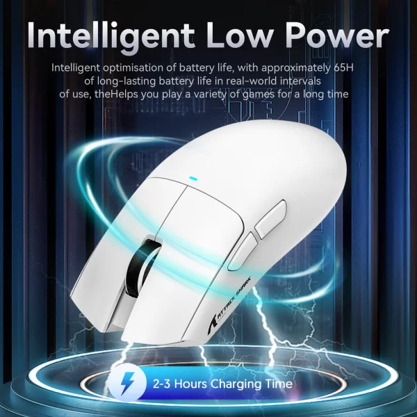 ATTACK SHARK X11 Lightweight Wireless Gaming Mouse with RGB Charging Dock,Tri-Mode-2.4G/USB-C Wired/BT,22K DPI for PC/Mac