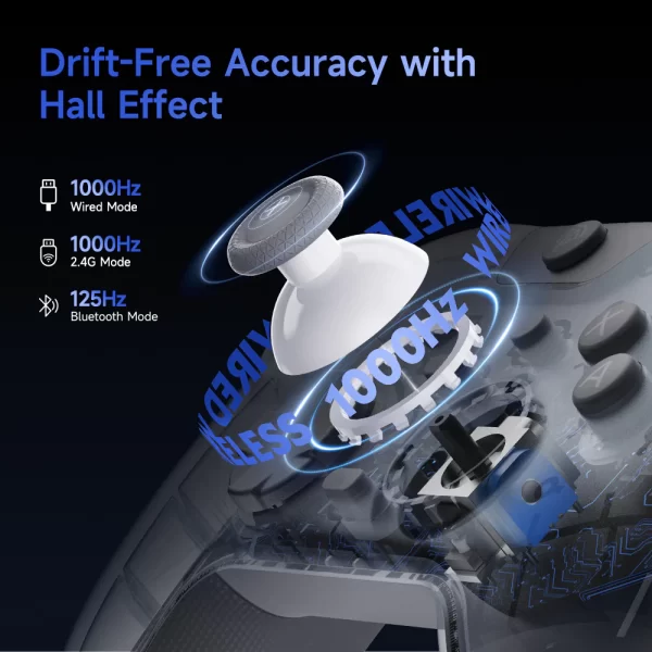 EasySMX® X05Pro Multiplatform Wireless Gaming Controller with Quiet Button