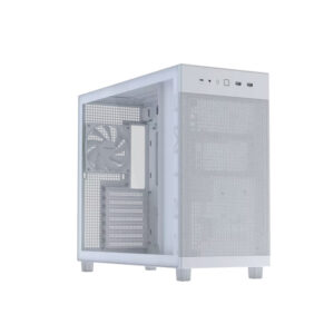 ASUS Prime AP303 Tempered Glass Compact ATX Gaming Case white