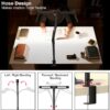 Led Desk Lamp with Clamp Flexible Gooseneck FDDL03-R Office