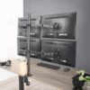 Zeno M624 Quad Stand Monitor Mount Arm Clamp Forex,Trading & Gaming Setup