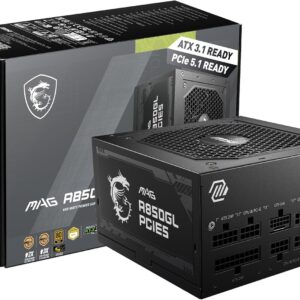MSI MAG A750GL PCIE5 750Watts Gold 80+ Gold, ATX 3.1 & PCIe 5.1 Modular Power Supply