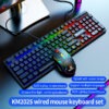 SOREX KM2025 Mechanical Wired Gaming Keyboard and Mouse Combo Rgb