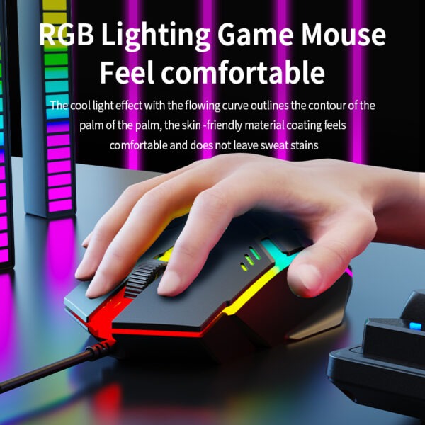SOREX KM2025 Mechanical Wired Gaming Keyboard and Mouse Combo Rgb