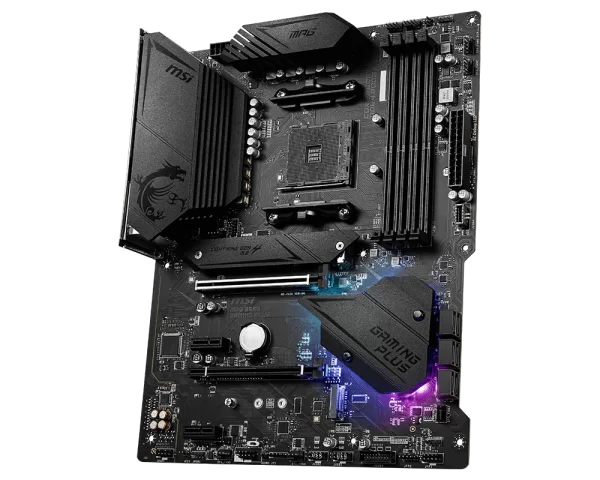 MSI MPG B550 GAMING PLUS V1 AM4 AMD ATX Gaming Motherboard.