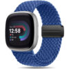 Fitbit Sense,Versa 3 4 Sports Smart Watch Strap Nylon Braided Loop Magnetic Buckle