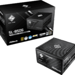 ASRock SL-850G 850 Watt 80 Plus Gold ATX 3.1 Fully Modular Power Supply.