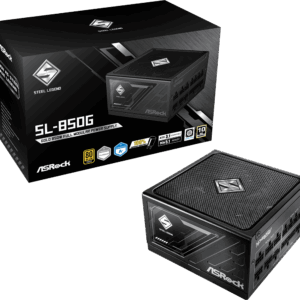 ASRock SL-850G 850 Watt 80 Plus Gold ATX 3.1 Fully Modular Power Supply.
