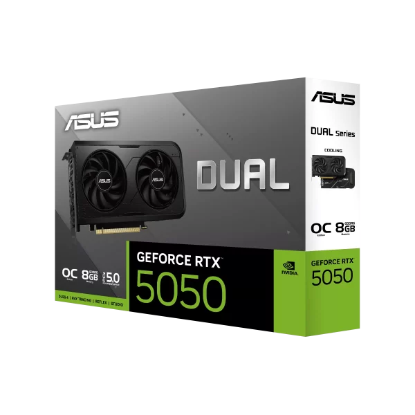 ASUS NVIDIA GeForce RTX 5050 Dual OC 8GB GDDR6 PCIe 5.0 Graphics Card
