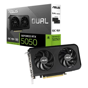 ASUS NVIDIA GeForce RTX 5050 Dual OC 8GB GDDR6 PCIe 5.0 Graphics Card