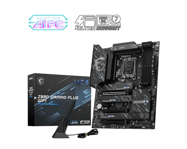 MSI Z890 GAMING PLUS WIFI LGA 1851 ATX Motherboard.